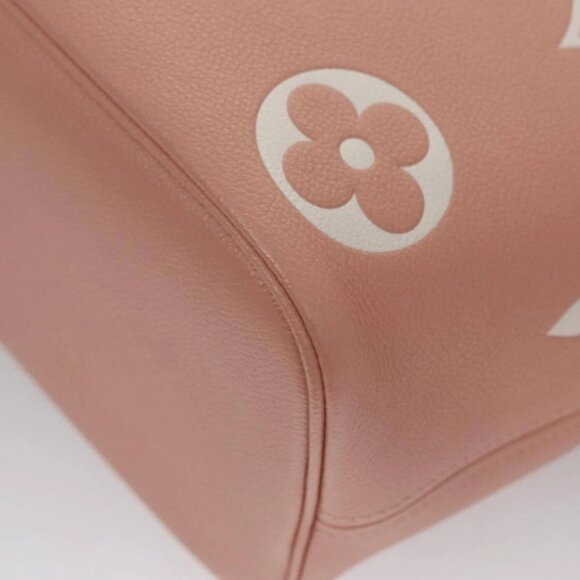 LOUIS VUITTON Monogram Empreinte Giant Neverfull MM Bag Pink M46329 Auth am7504A - Picture 3 of 16